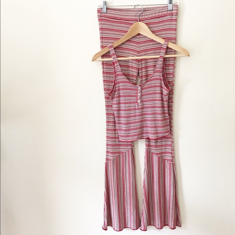 Free People two piece Tank & Bell Bottoms